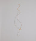 Pretty Please Bow and Pearl Necklace
