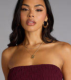Say It Bold Bubble Letter Charm Necklace
