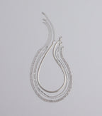 All The Sparkle Rhinestone Chain Necklace Set