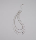 Set The Vibe Cross Charm Layered Necklace