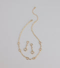 Everyday Luxe Necklace And Earrings Set