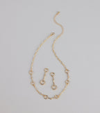 Everyday Luxe Necklace And Earrings Set