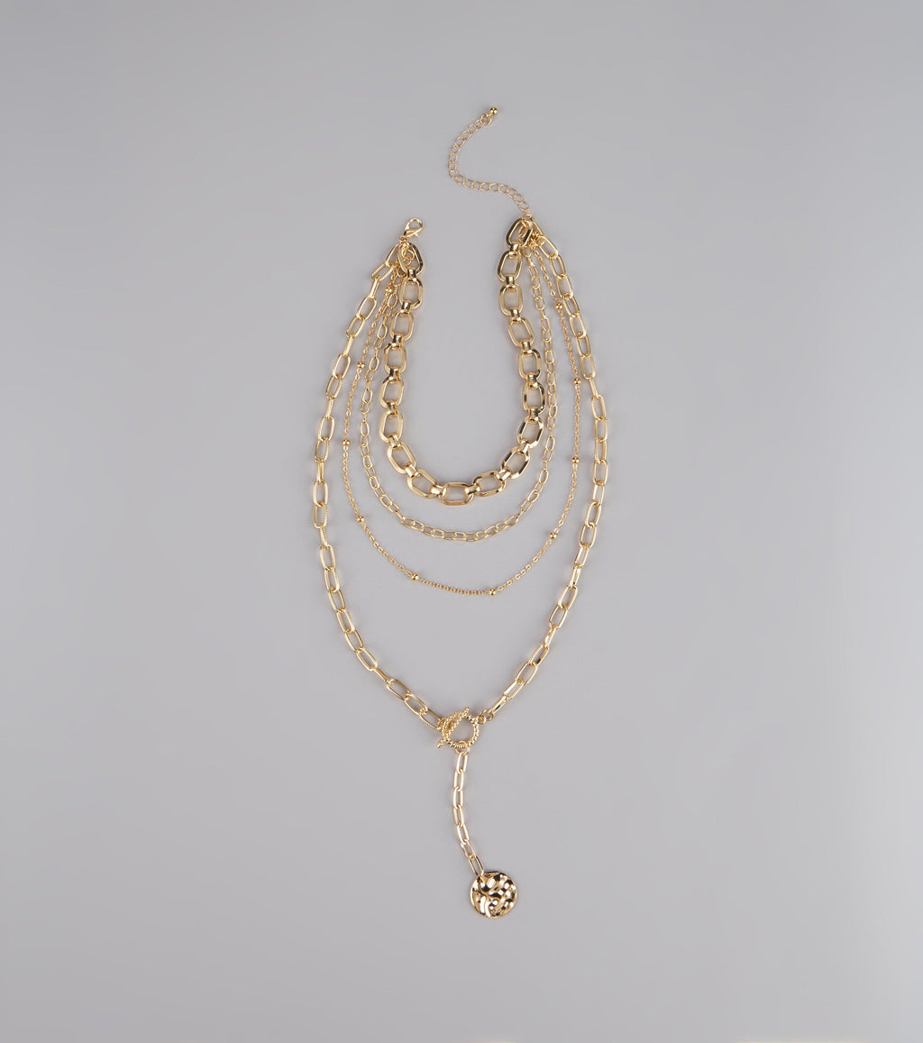 Golden Hour Drop Chain Necklace