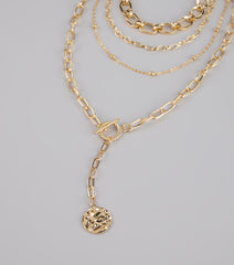 Golden Hour Drop Chain Necklace