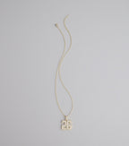 Lucky Sparkle 26 Rhinestone Charm Necklace