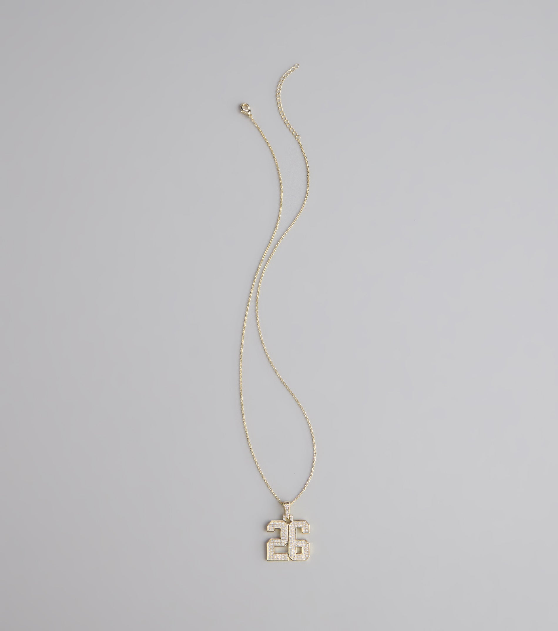 Lucky Sparkle 26 Rhinestone Charm Necklace