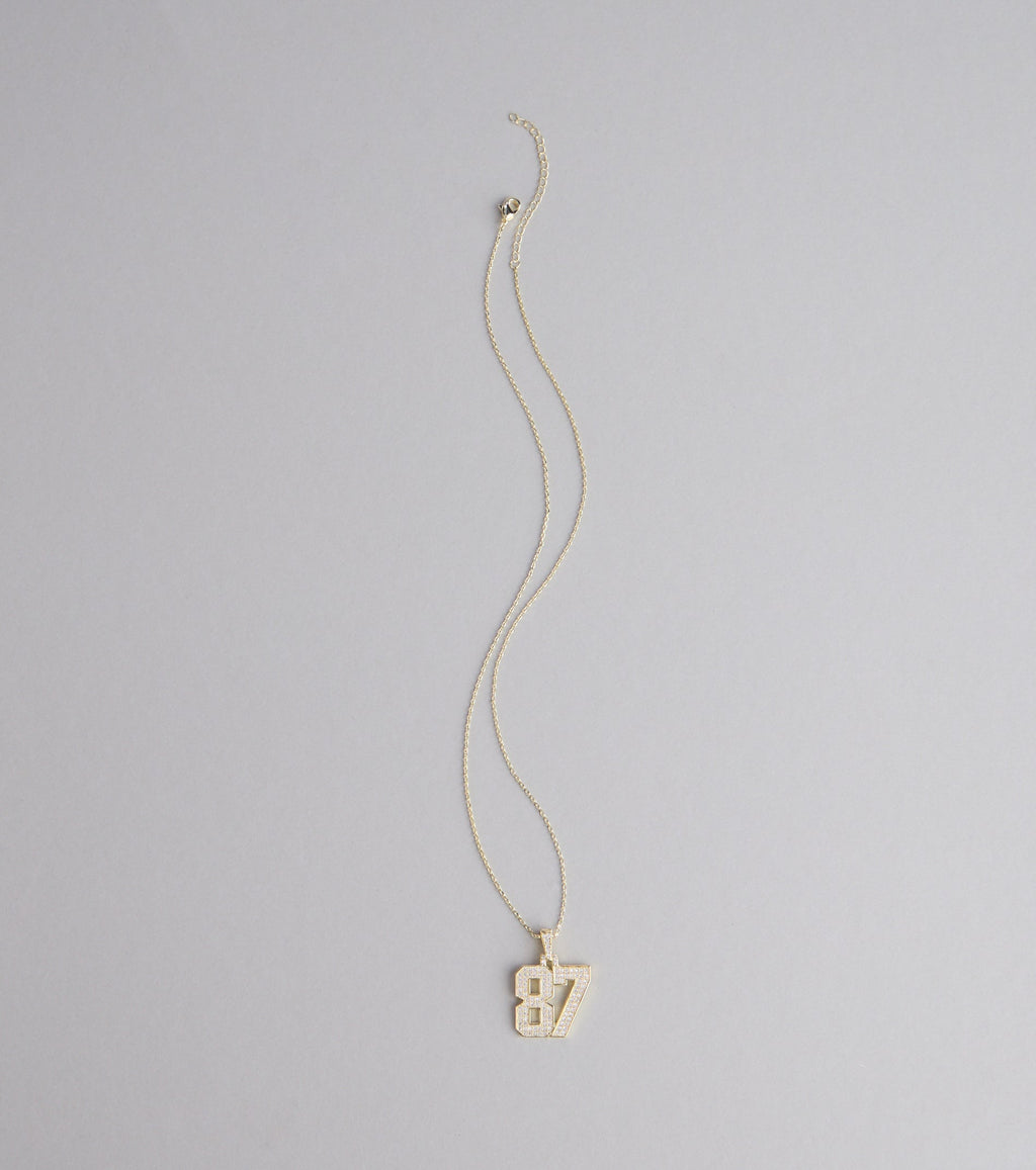 Shine On Rhinestone 87 Chain Necklace