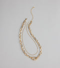 Linked Up Layered Chain Necklace
