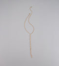 Endless Sparkle Rhinestone Twisted Lariat Necklace