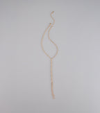 Endless Sparkle Rhinestone Twisted Lariat Necklace