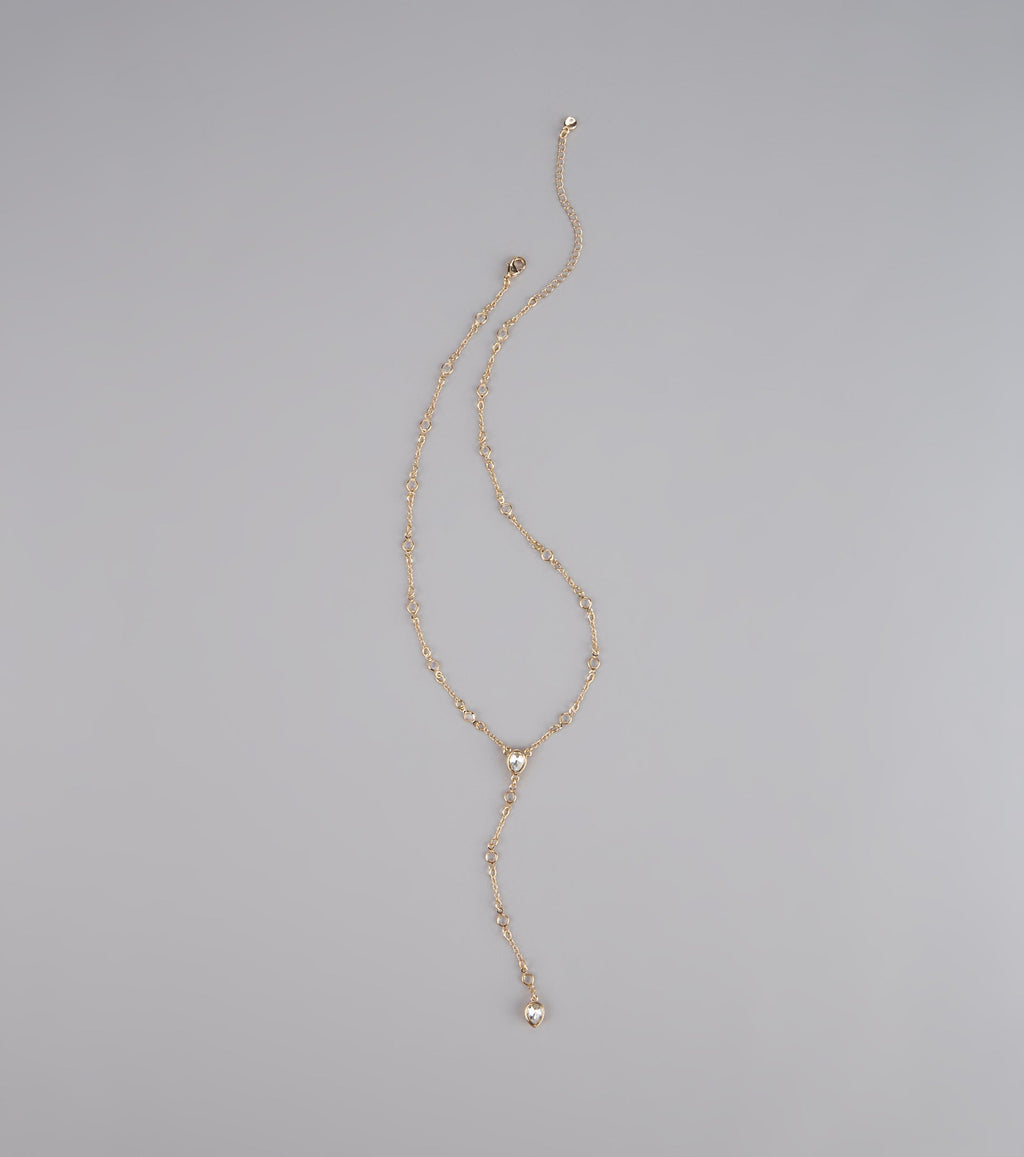 Dainty Glow Rhinestone Necklace