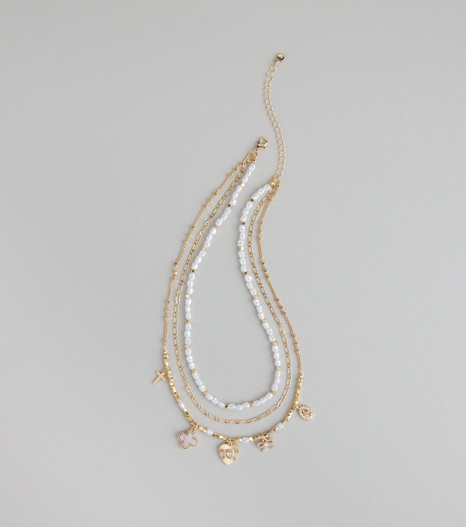 Charm School Layered Bead Necklace