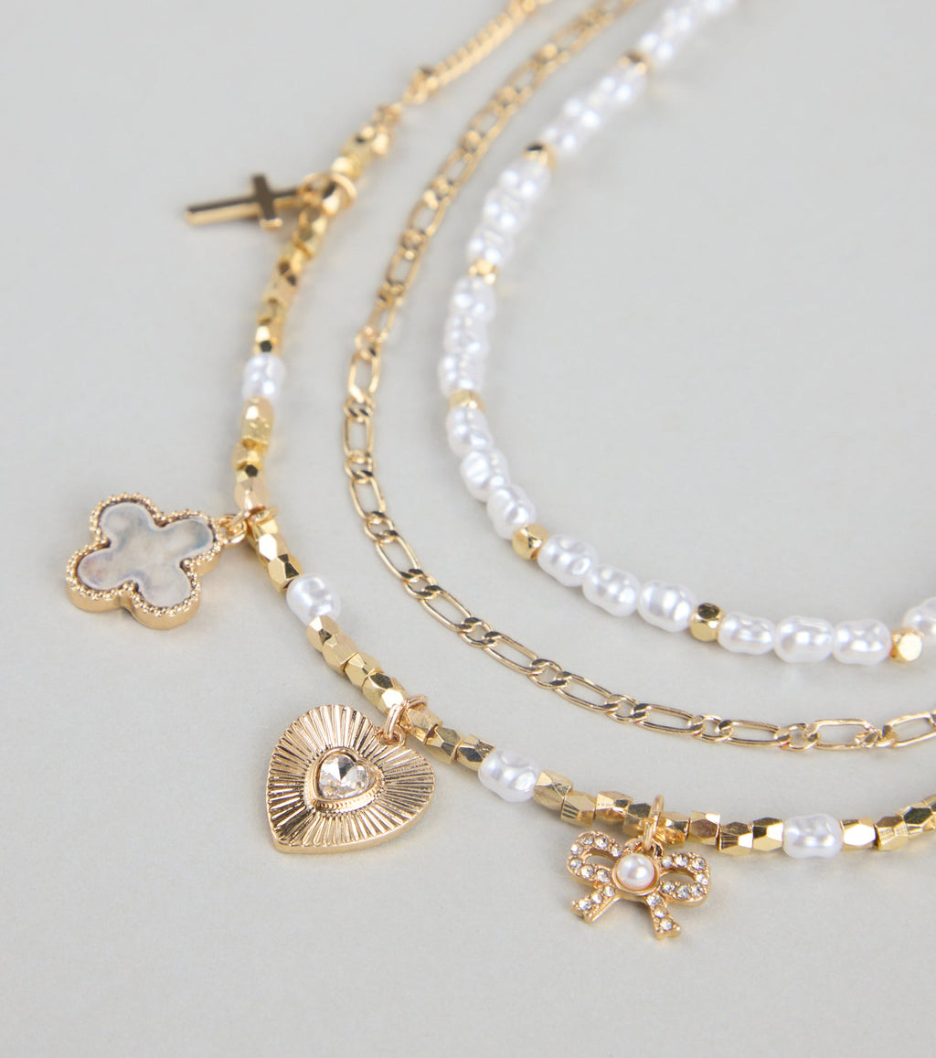 Charm School Layered Bead Necklace