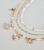 Charm School Layered Bead Necklace