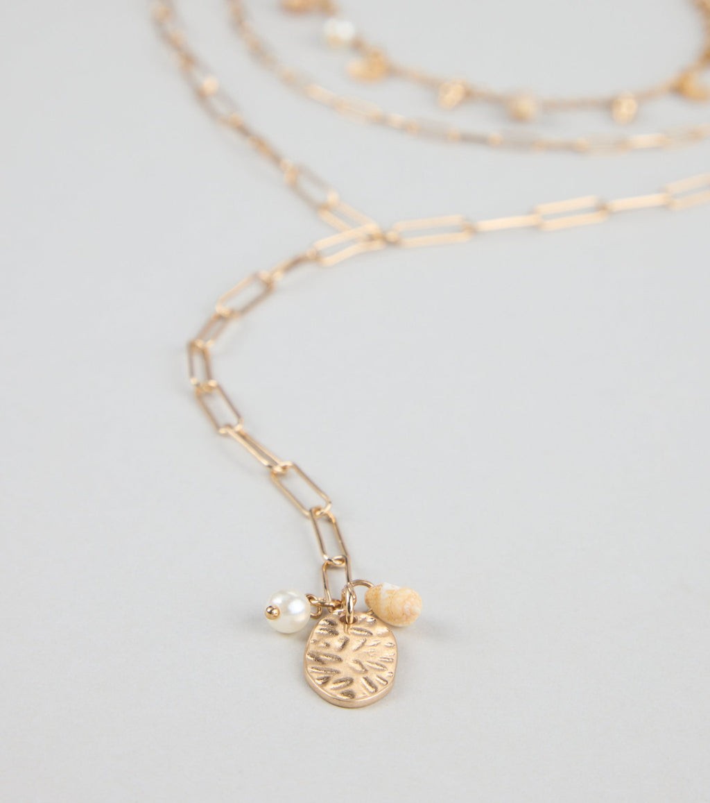 Perfect Style Layered Lariat Necklace