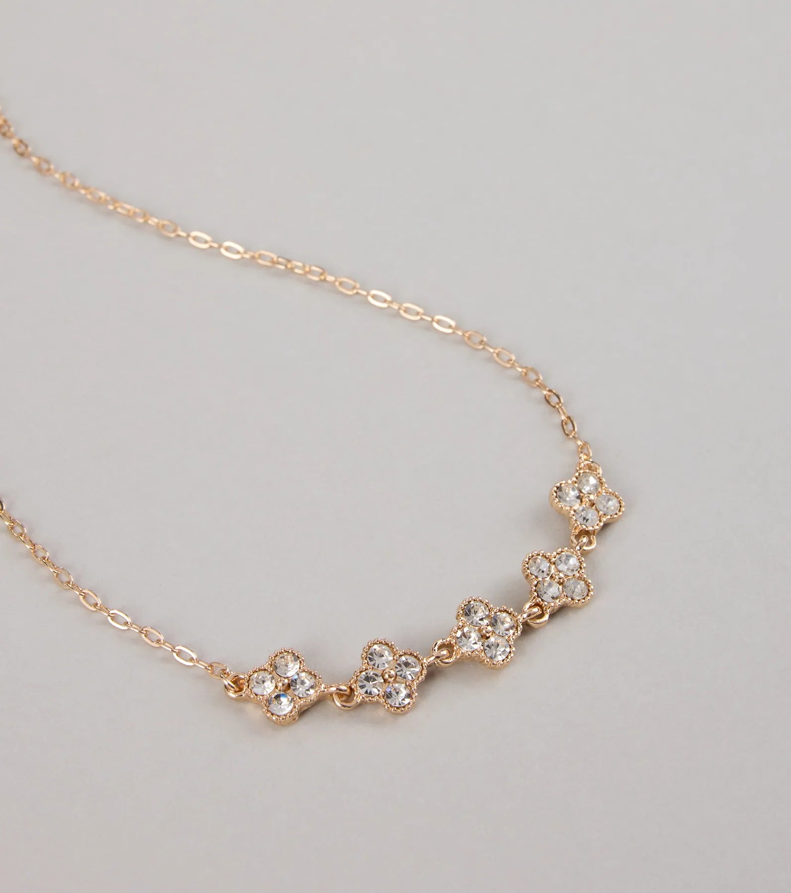 Lucky Girl Energy Clover Charm Necklace