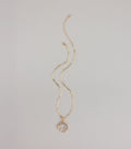 Stay Lucky Clover Charm Paperclip Chain Necklace