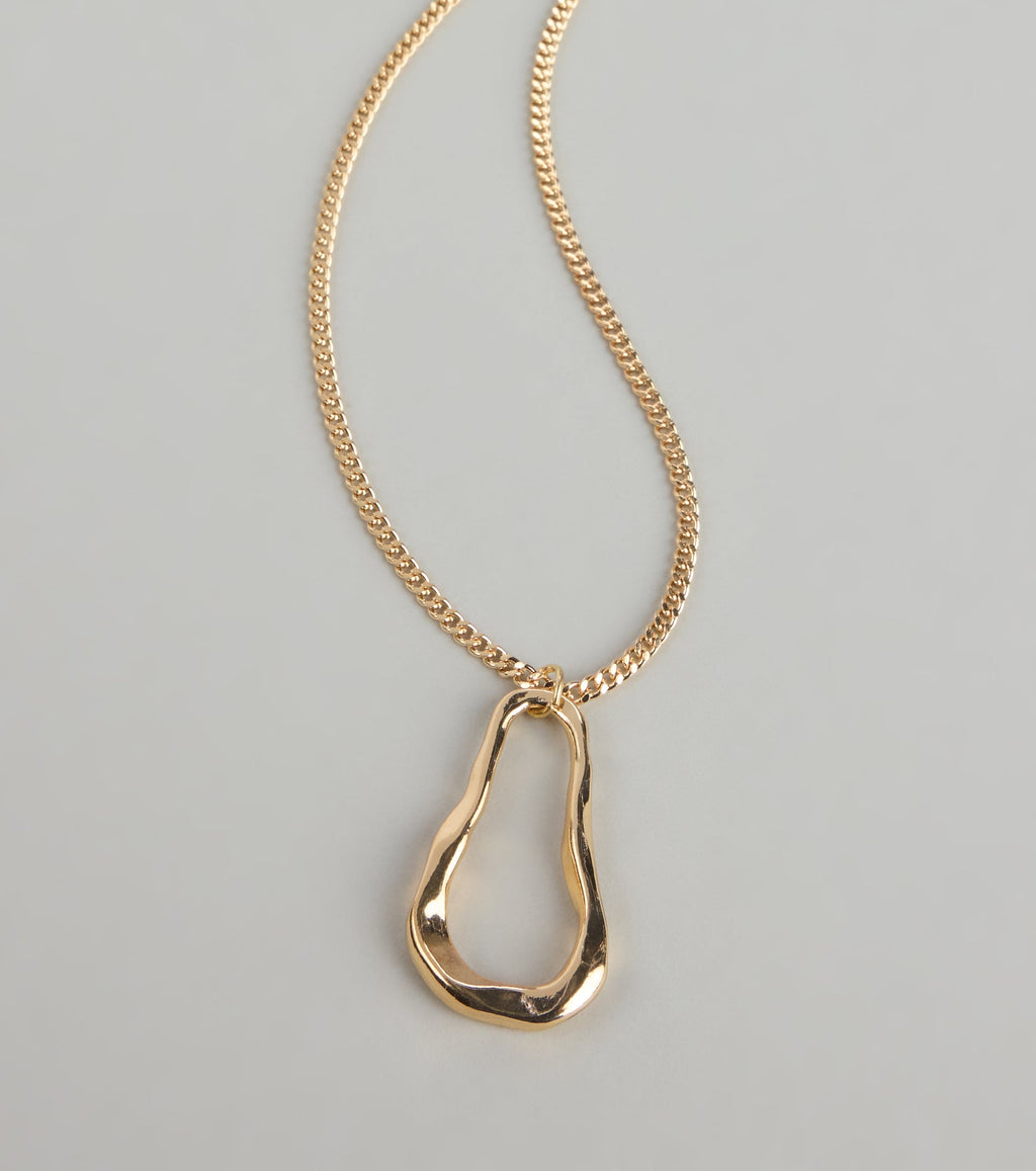 Molten Glow Pendant Necklace