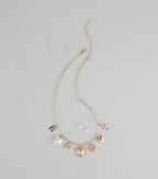 Sweet on You Charm Necklace And Heart Studs