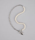 Mixed Feelings Chain Pearl Necklace
