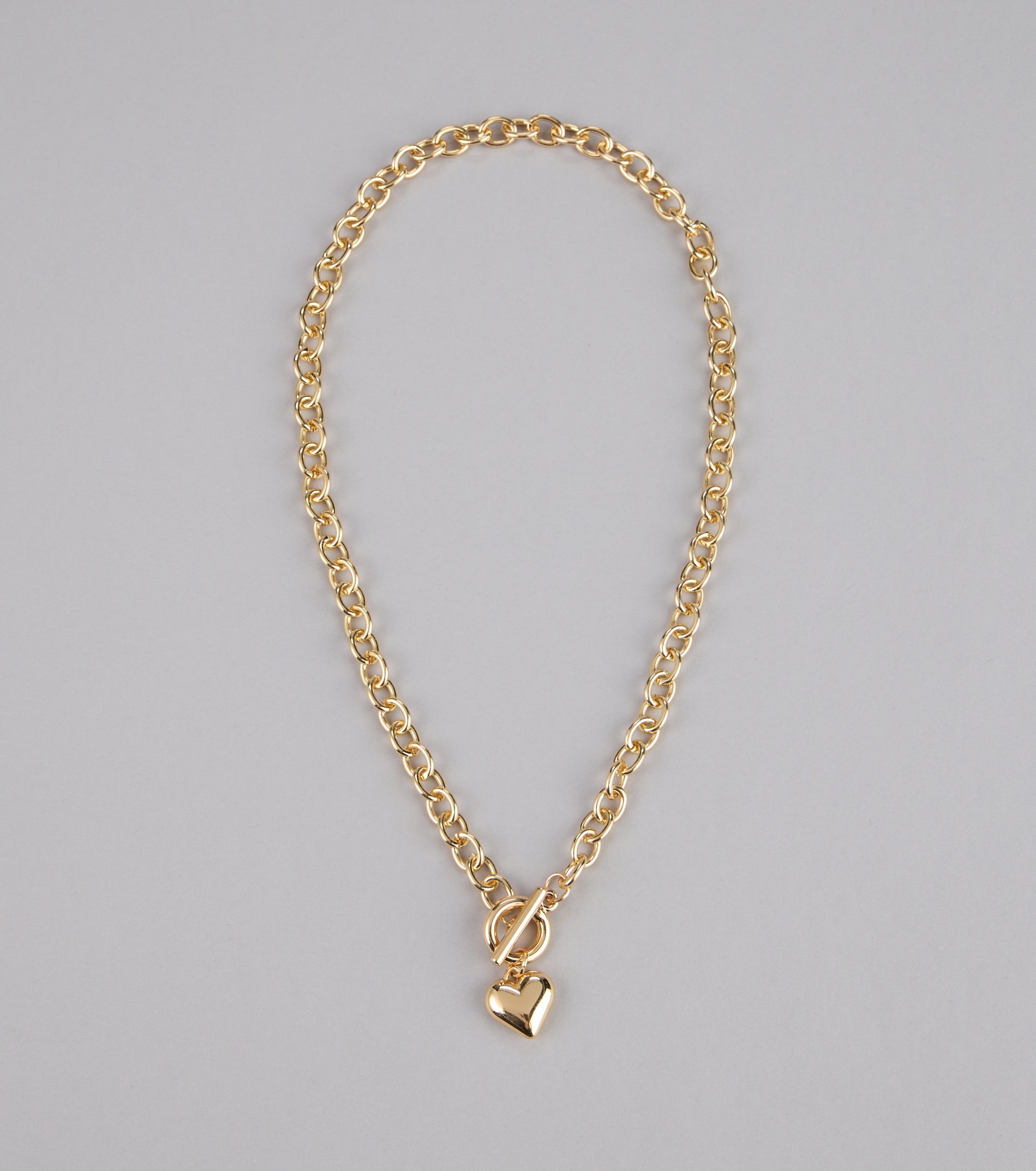 Locked in Love Heart Toggle Necklace
