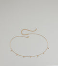 Dainty Luxe Rhinestone Charm Belly Chain