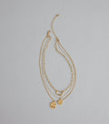 Effortlessly Stacked Layered Chain Necklace