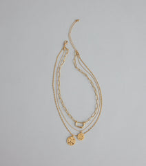 Effortlessly Stacked Layered Chain Necklace