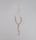 Effortless Edge Statement Lariat Necklace
