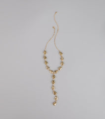 Effortless Edge Statement Lariat Necklace