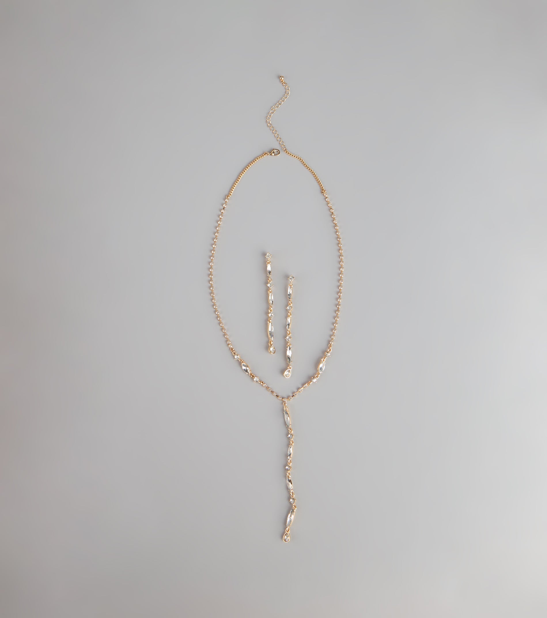 Luxe Glow Necklace And Earrings Set
