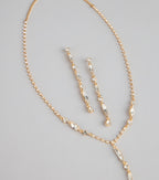 Luxe Glow Necklace And Earrings Set