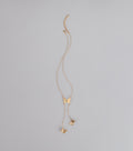 Soft Statement Butterfly Lariat Necklace