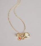 Lucky Timing Watch Charm Statement Necklace