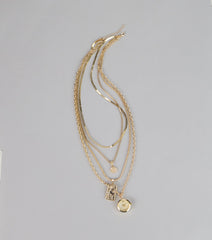 Time to Shine Layered Chain Watch Necklace