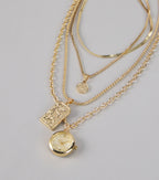 Time to Shine Layered Chain Watch Necklace