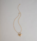 Locked In Heart Charm Necklace