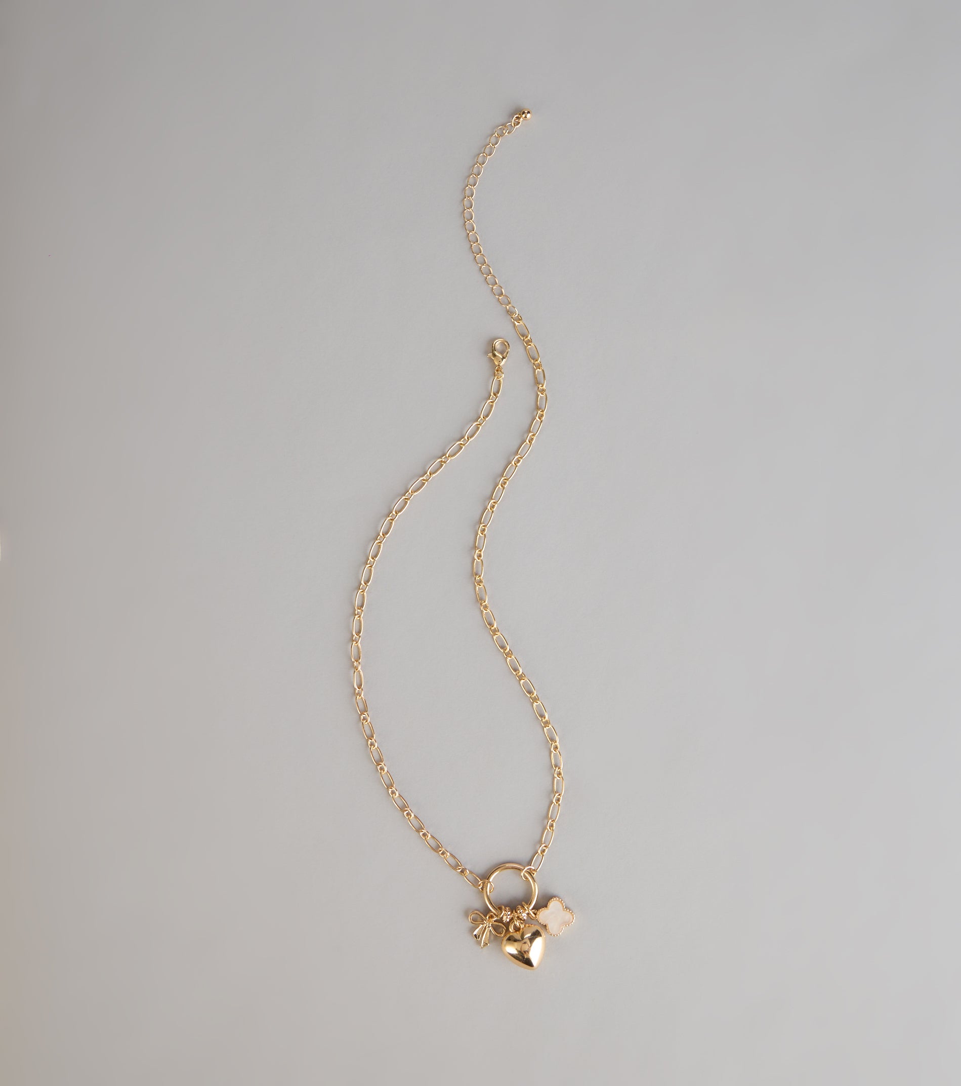 Locked In Heart Charm Necklace