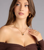 Locked In Heart Charm Necklace