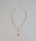 Flutter And Glow Layered Necklace