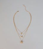 Flutter And Glow Layered Necklace