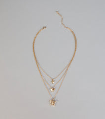 Flutter And Glow Layered Necklace