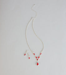 Regal Glow Necklace And Earrings Set