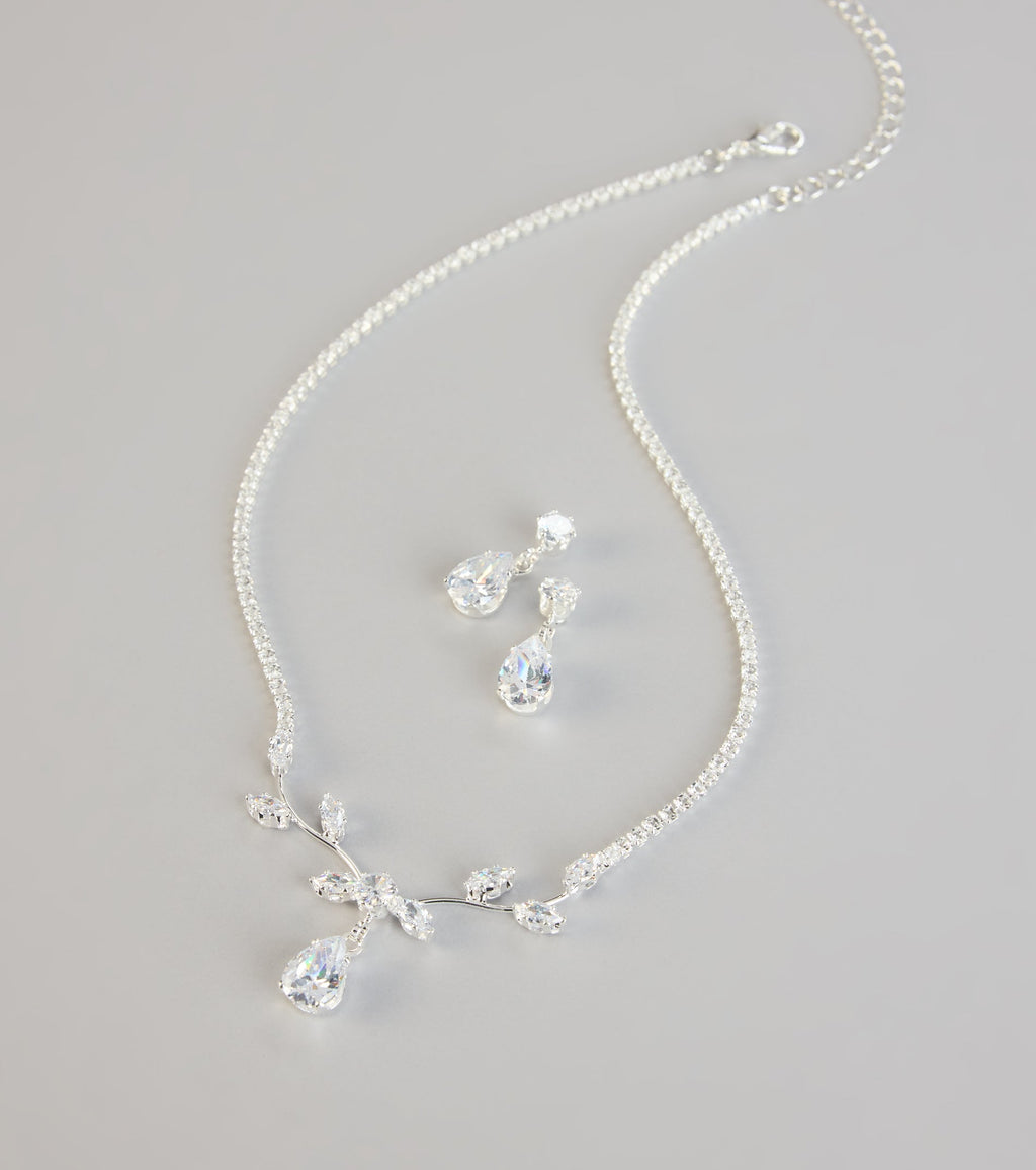 Radiant Luxe Cubic Zirconia Jewelry Set