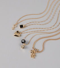 Charm Game Layered Necklace Set