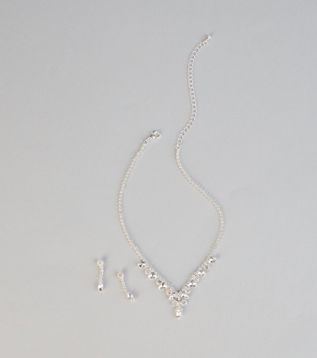 Sparkle Moment Rhinestone Jewelry Set
