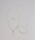 Drip in Glam Rhinestone Jewelry Set