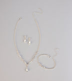 Drip in Glam Rhinestone Jewelry Set