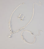 Drip in Glam Rhinestone Jewelry Set