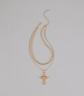 Shining Faith Cross Chain Necklace
